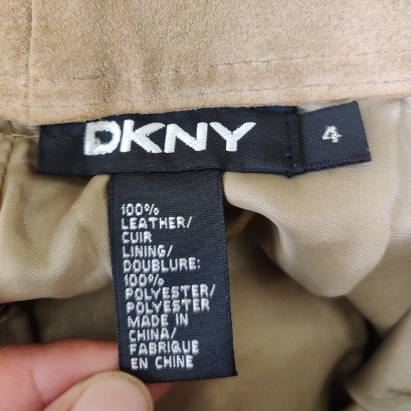 DKNY tan suede pants - Picture 3 of 5
